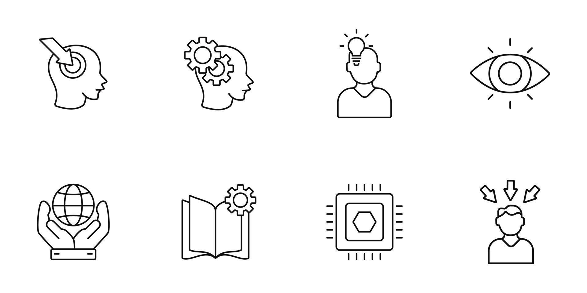 perception icons set . perception pack symbol vector elements for infographic web