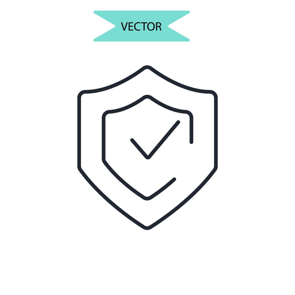 iconos de fiabilidad símbolo elementos vectoriales para web infográfico vector