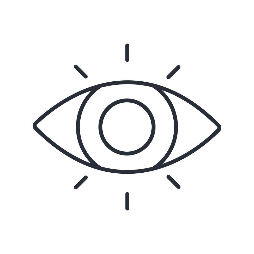 Vision icons symbol vector elements for infographic web