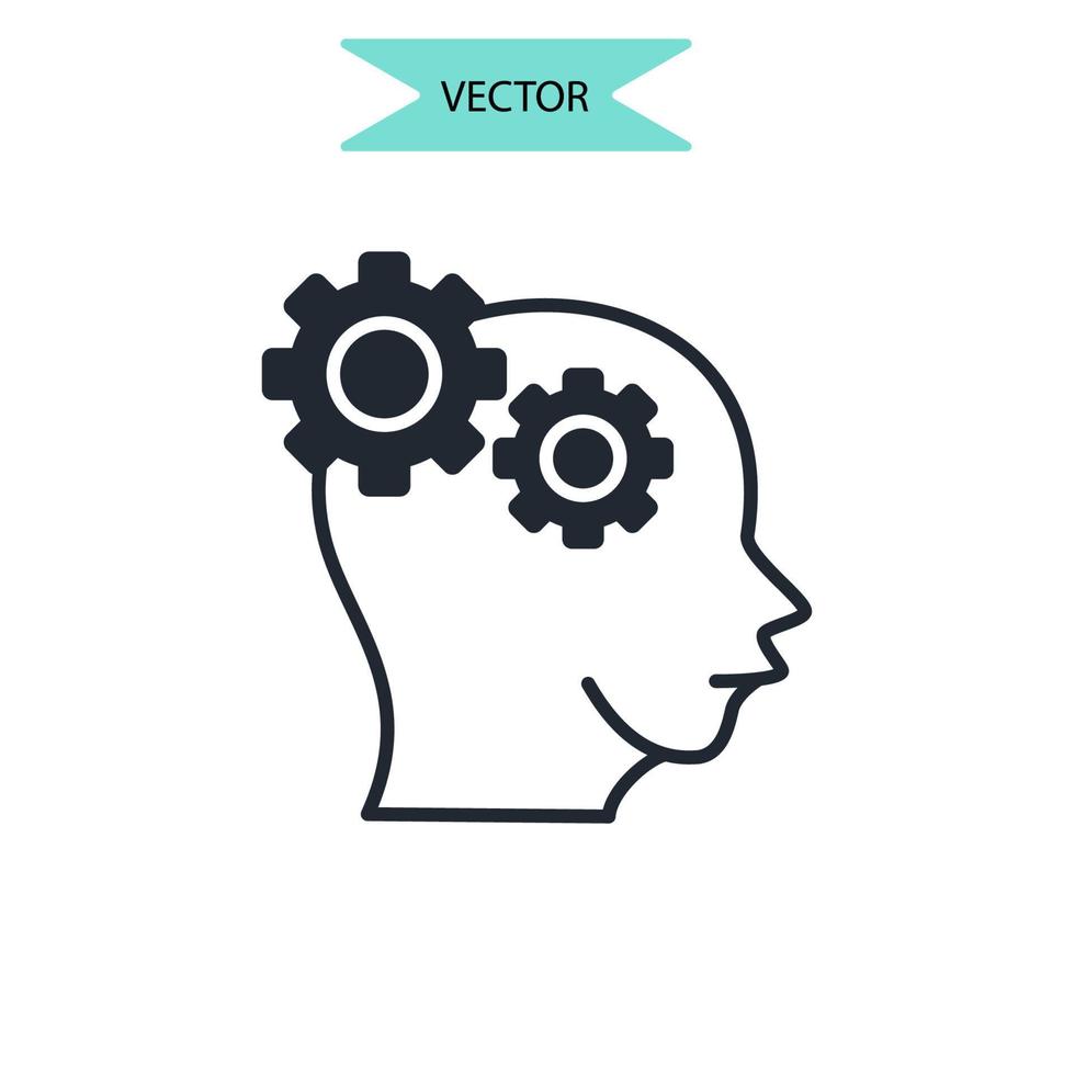 iconos de conocimiento símbolo elementos vectoriales para web infográfico vector