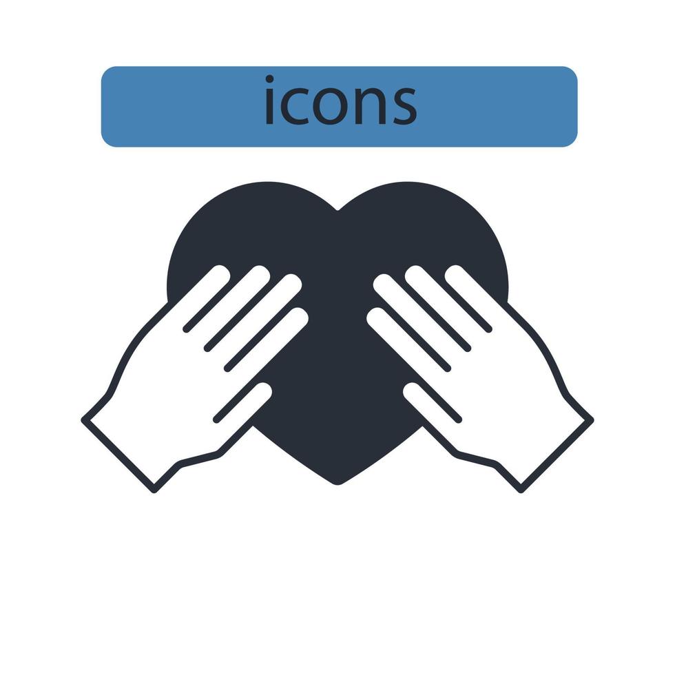 Honesty icons symbol vector elements for infographic web