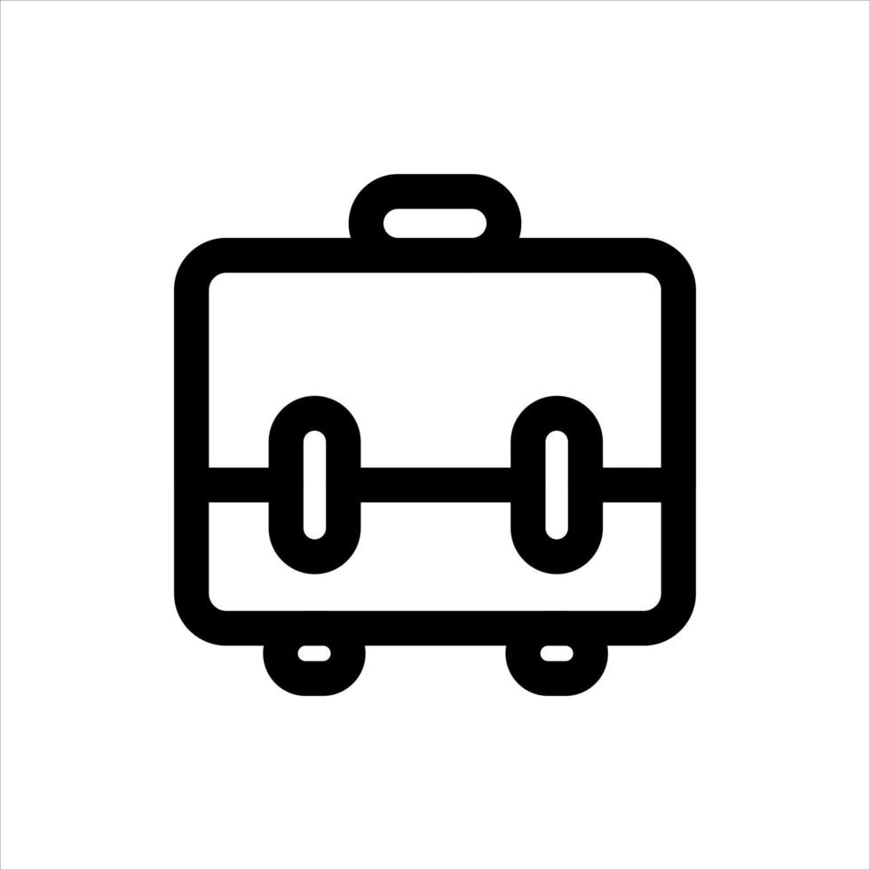 Briefcase line icon vector