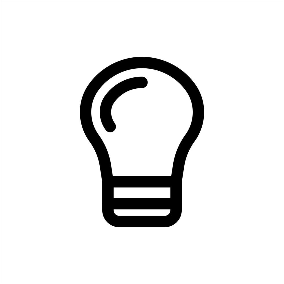 lamp line icon vector
