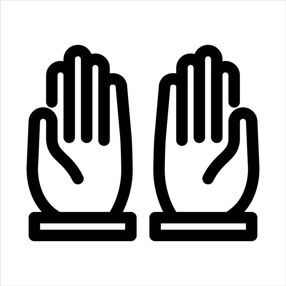 Free Pray icon isolated on white background. Pray icon in trendy design style. vector