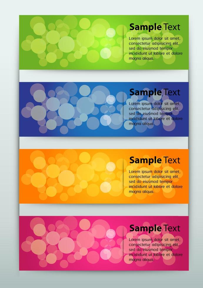 Colorful 4-step Infographic vector