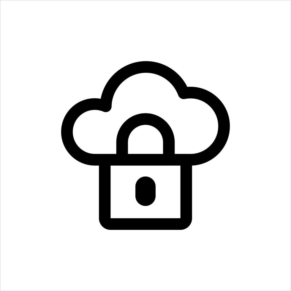 Cloud Computing line icon. Data Analyzing, Data Center, Internet of Things. vector