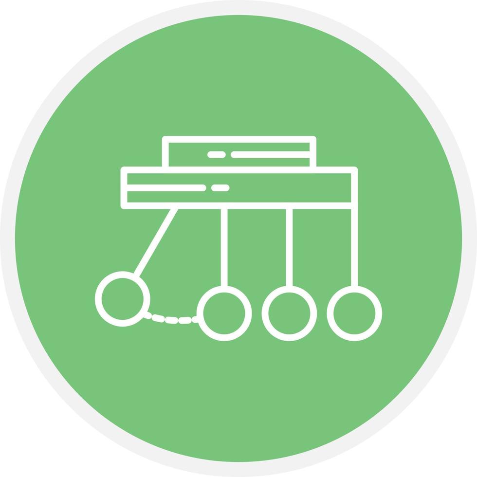 Pendulum Line Circle vector