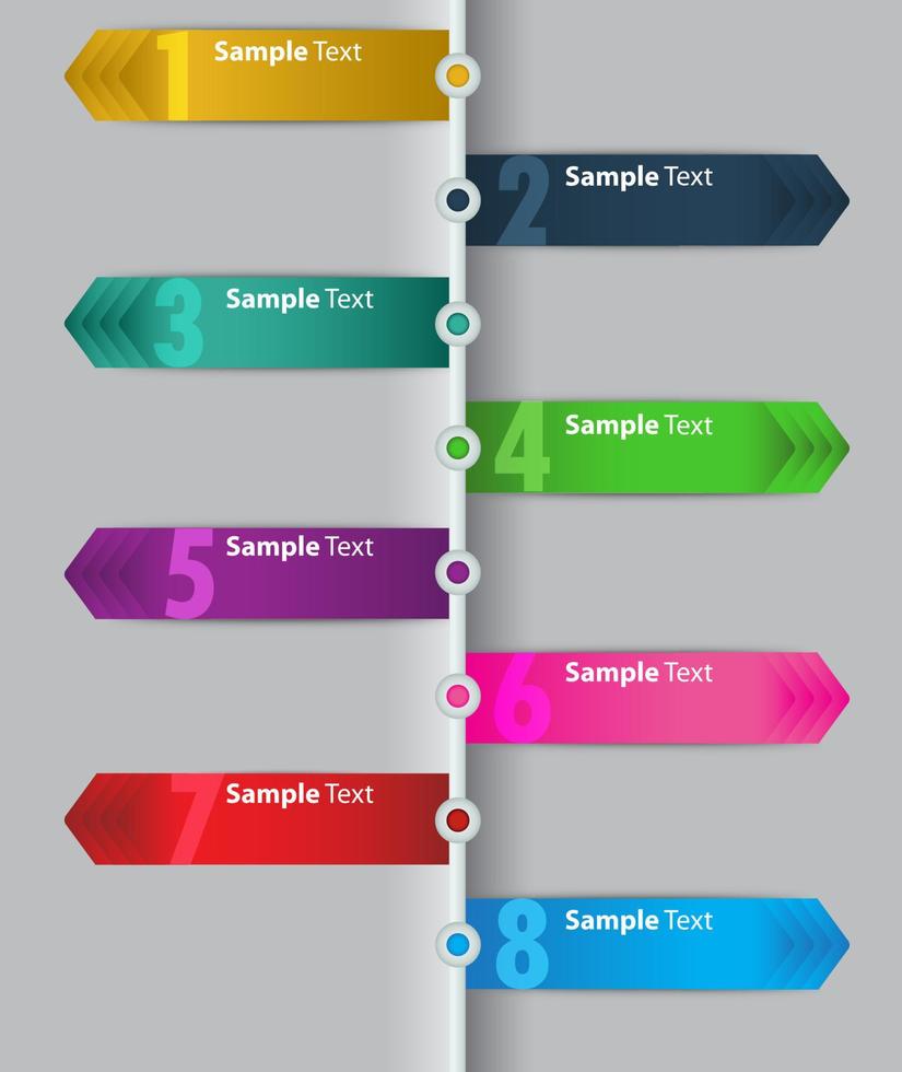 Colorful Modern Infographic vector