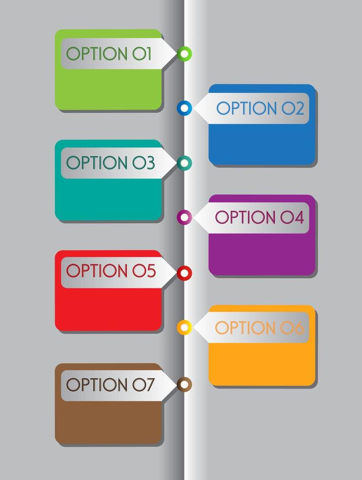 colorida infografía moderna vector