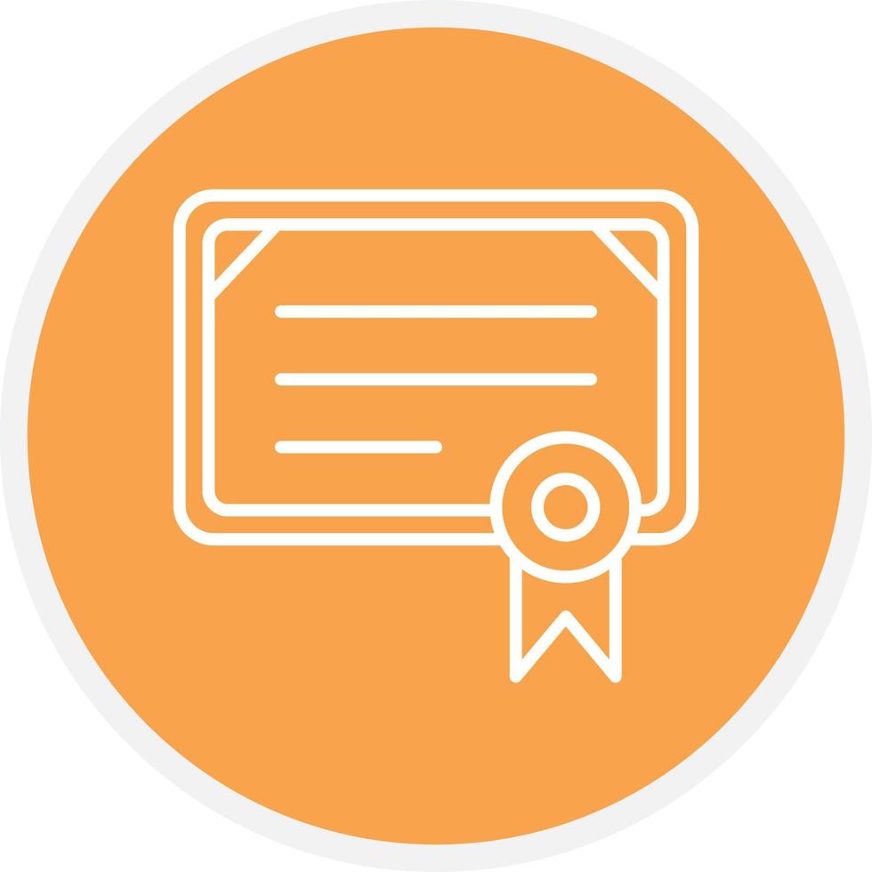 Certificate Line Circle vector