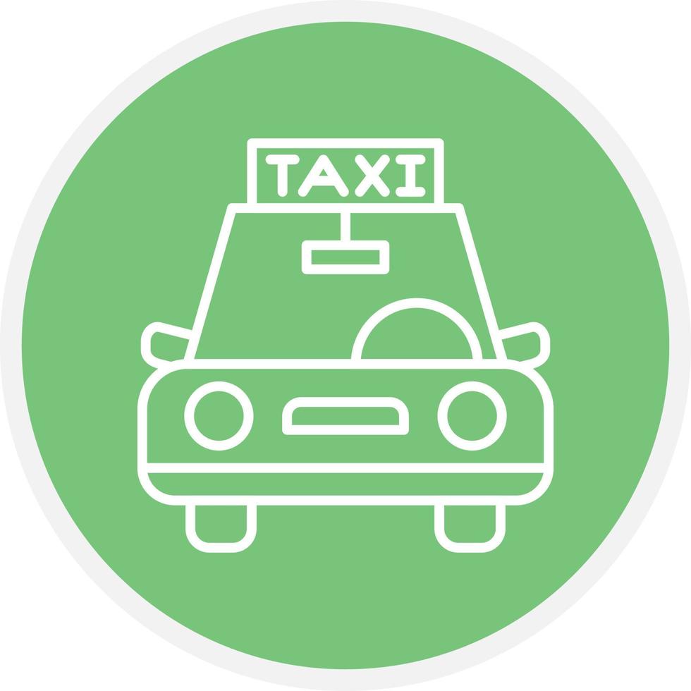 círculo de la línea de taxis vector