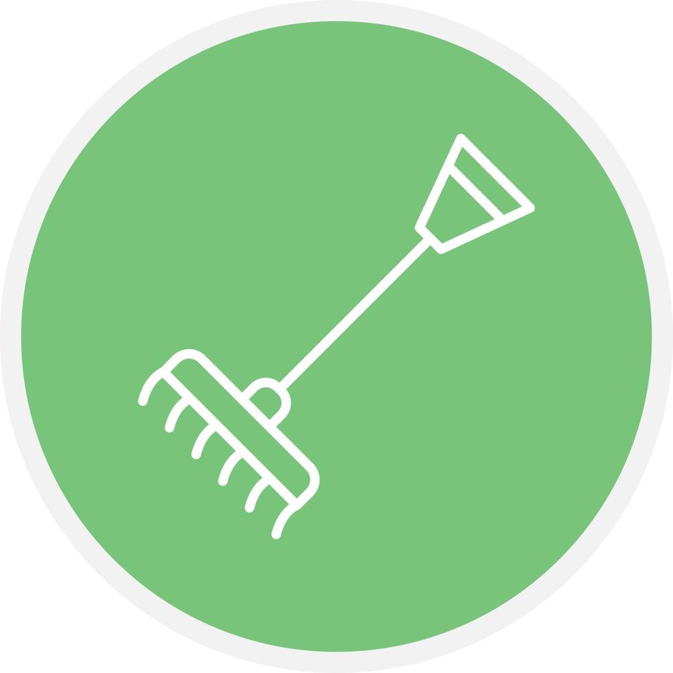 Rake Line Circle vector