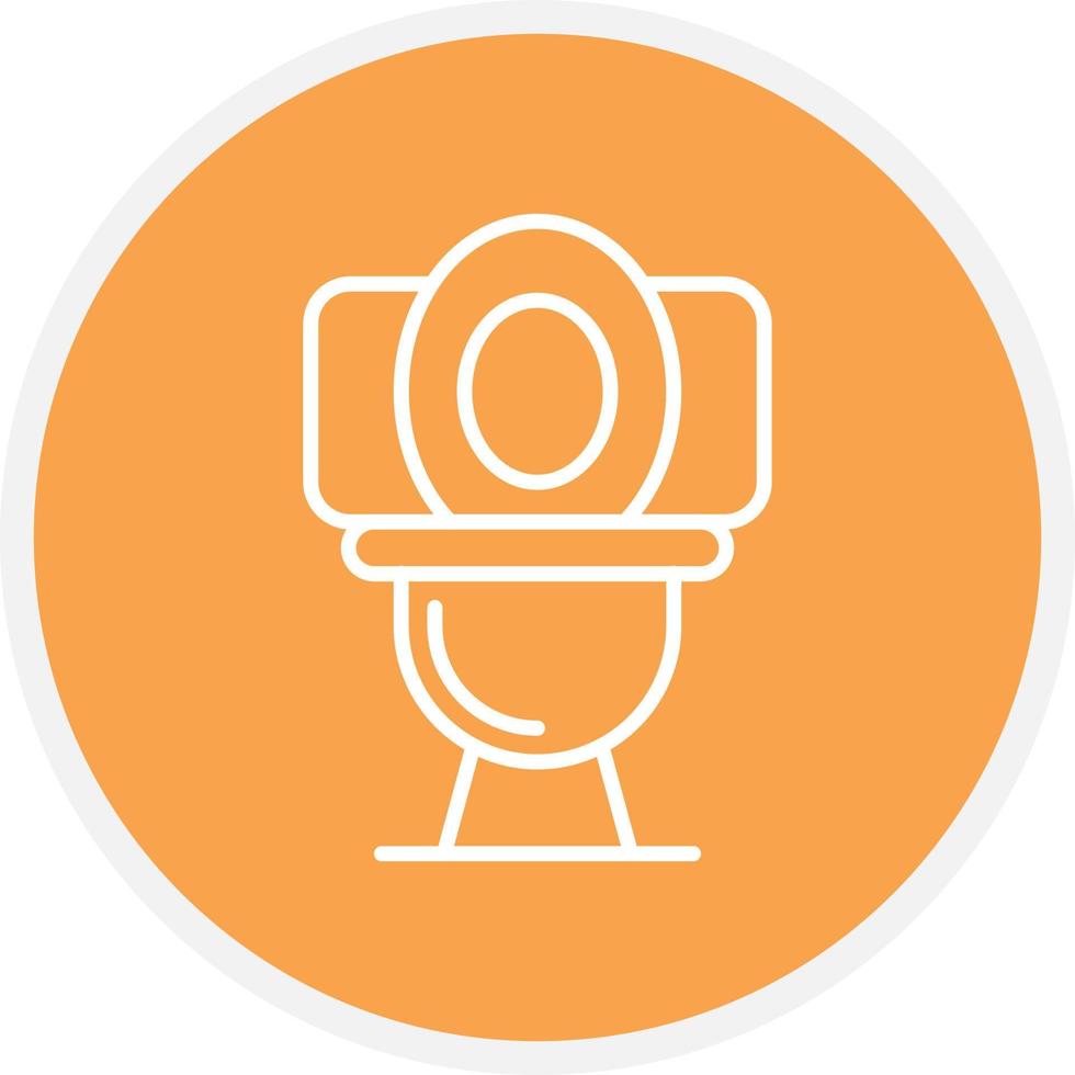 Toilet Line Circle vector