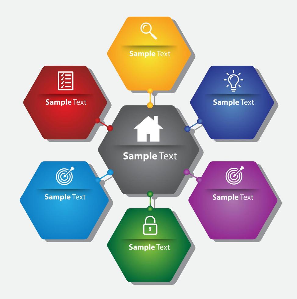 Colorful Modern Infographic vector