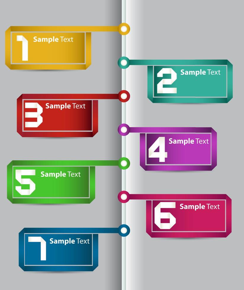 Colorful Modern Infographic vector