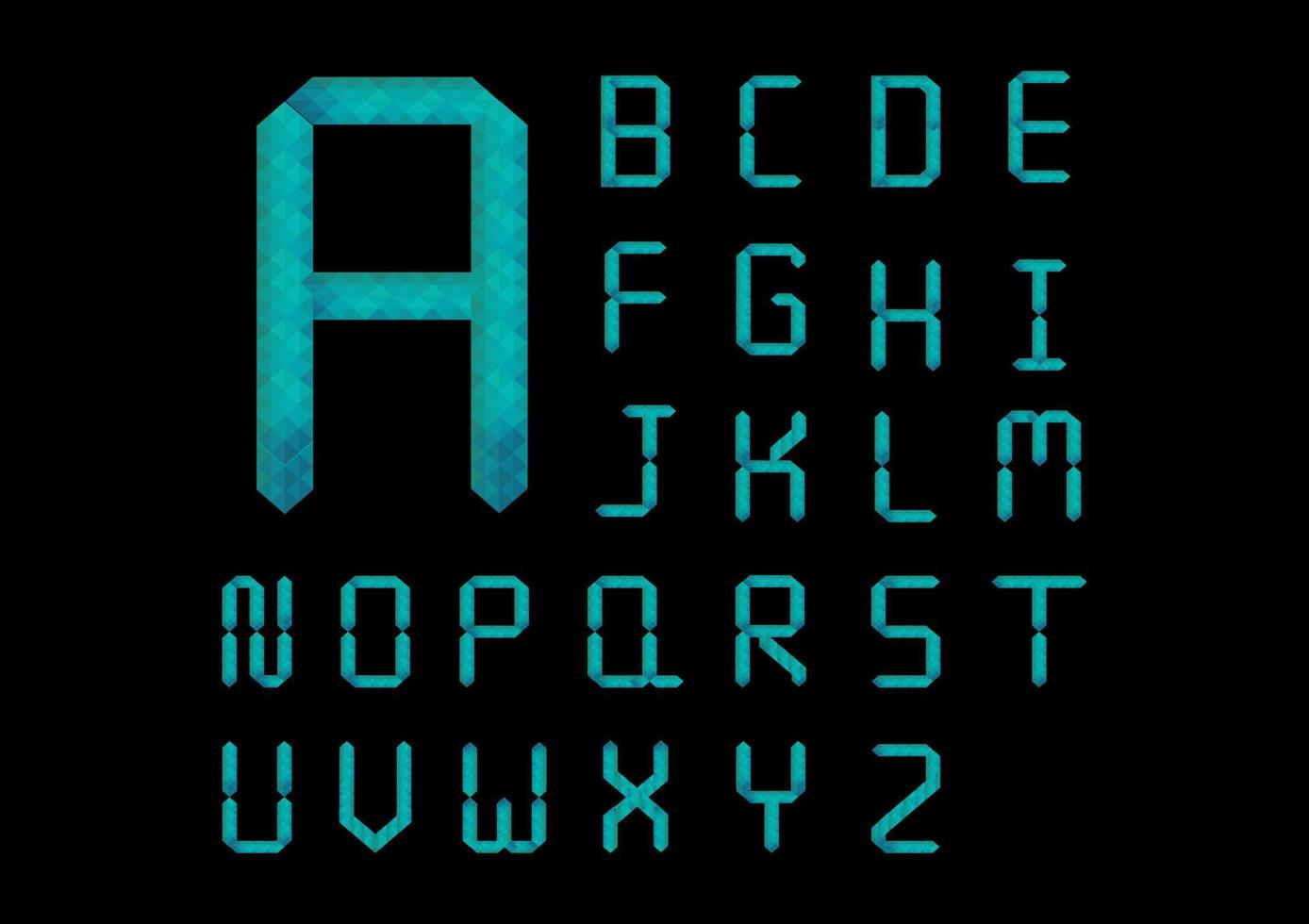 Colorful Alphabet Font Set vector