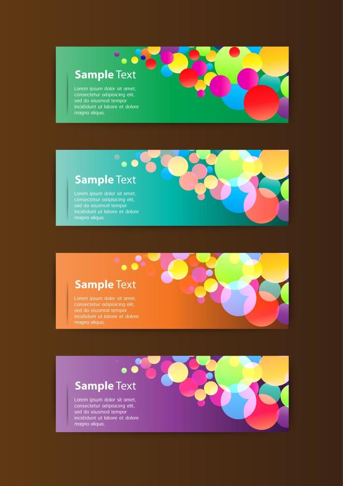 Colorful 4-step Infographic vector