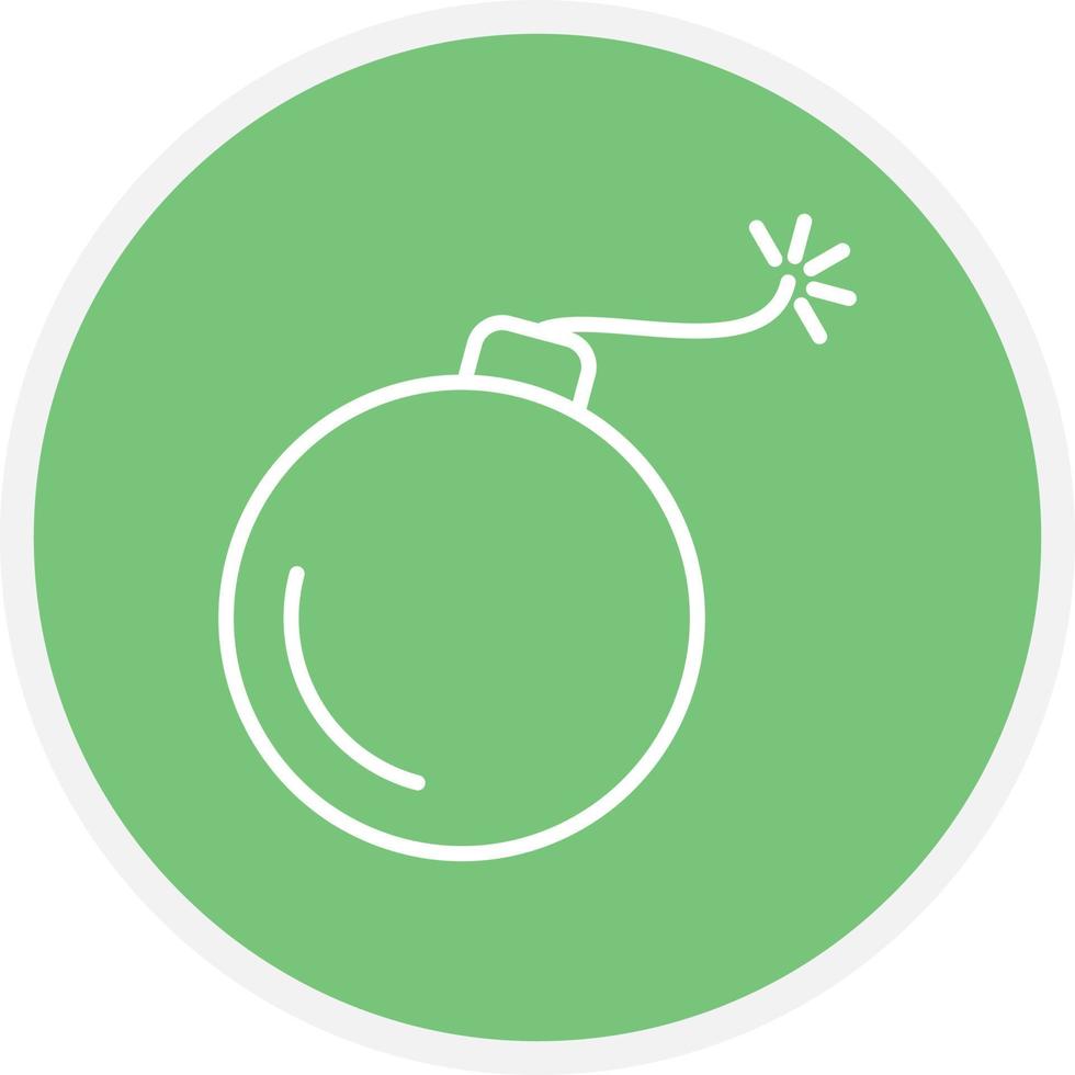 Bomb Line Circle vector