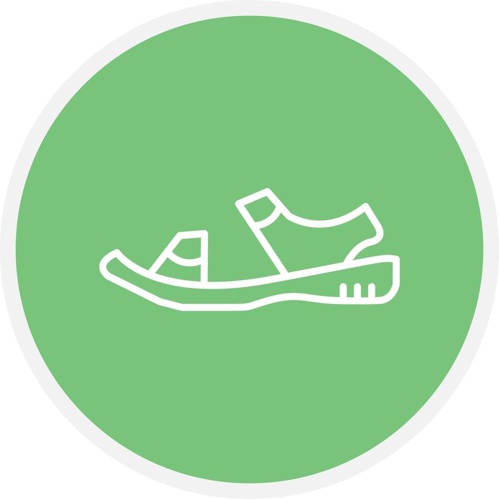 Sandal Line Circle vector