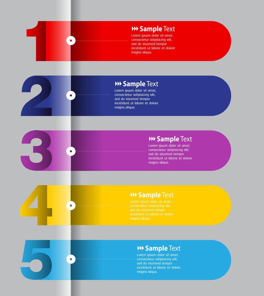 Colorful Modern Infographic vector