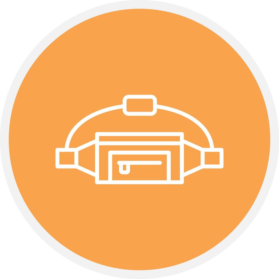 Fanny Pack Line Circle vector