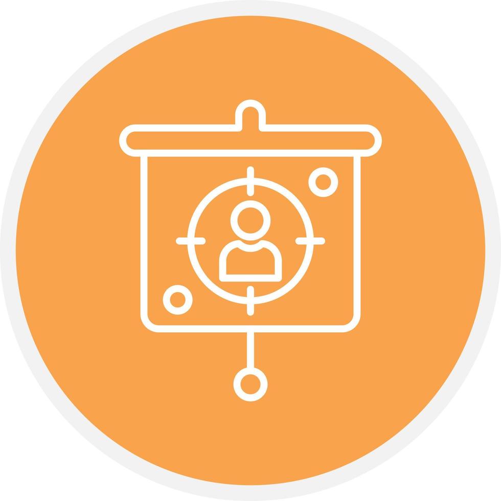 Target Presentation Line Circle vector