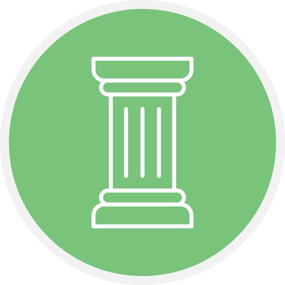 Pillar Line Circle vector