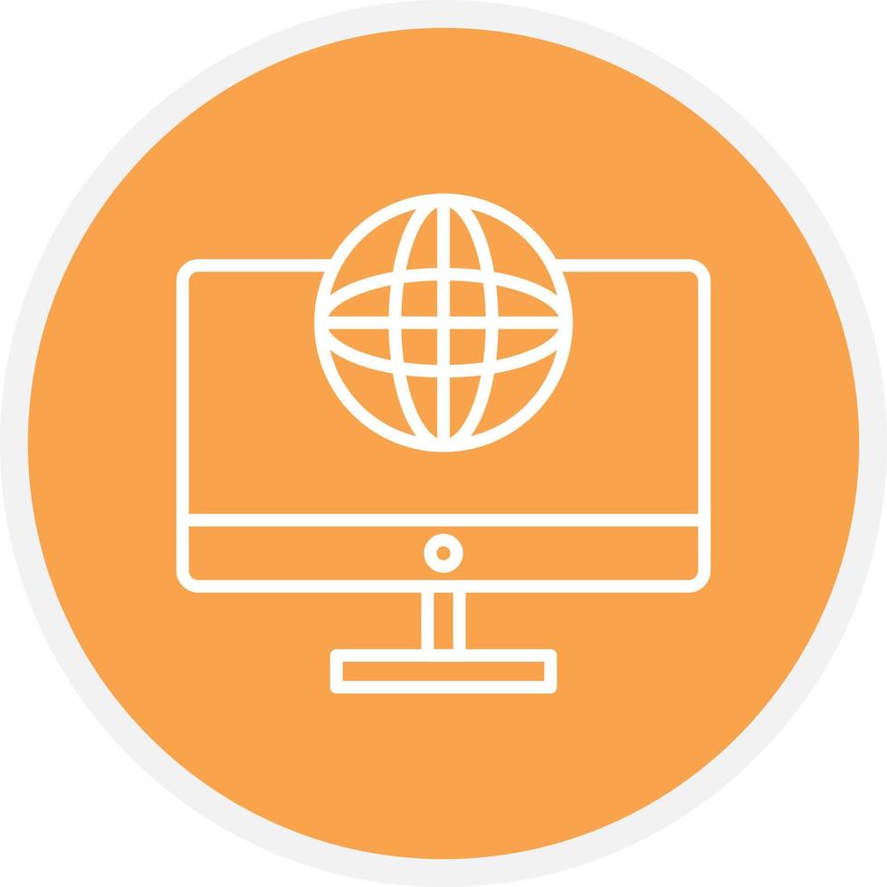 Lcd Globe Line Circle vector