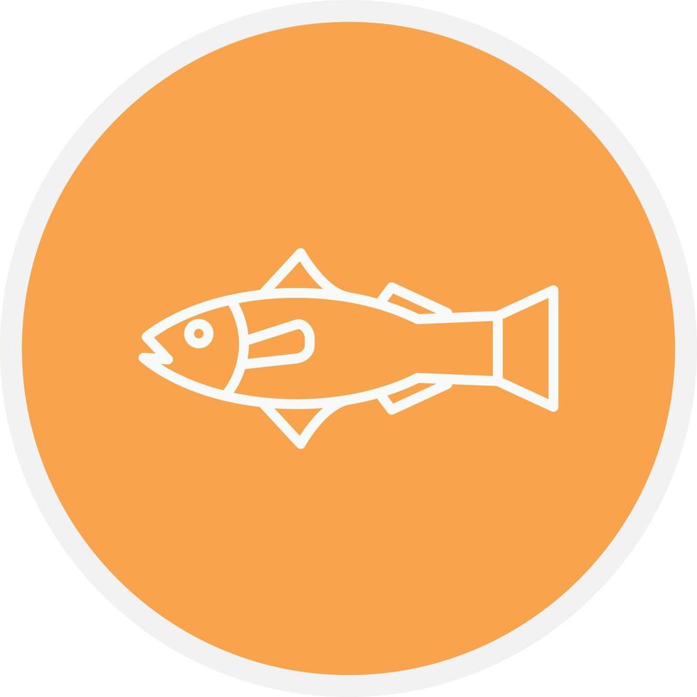 Salmon Line Circle vector