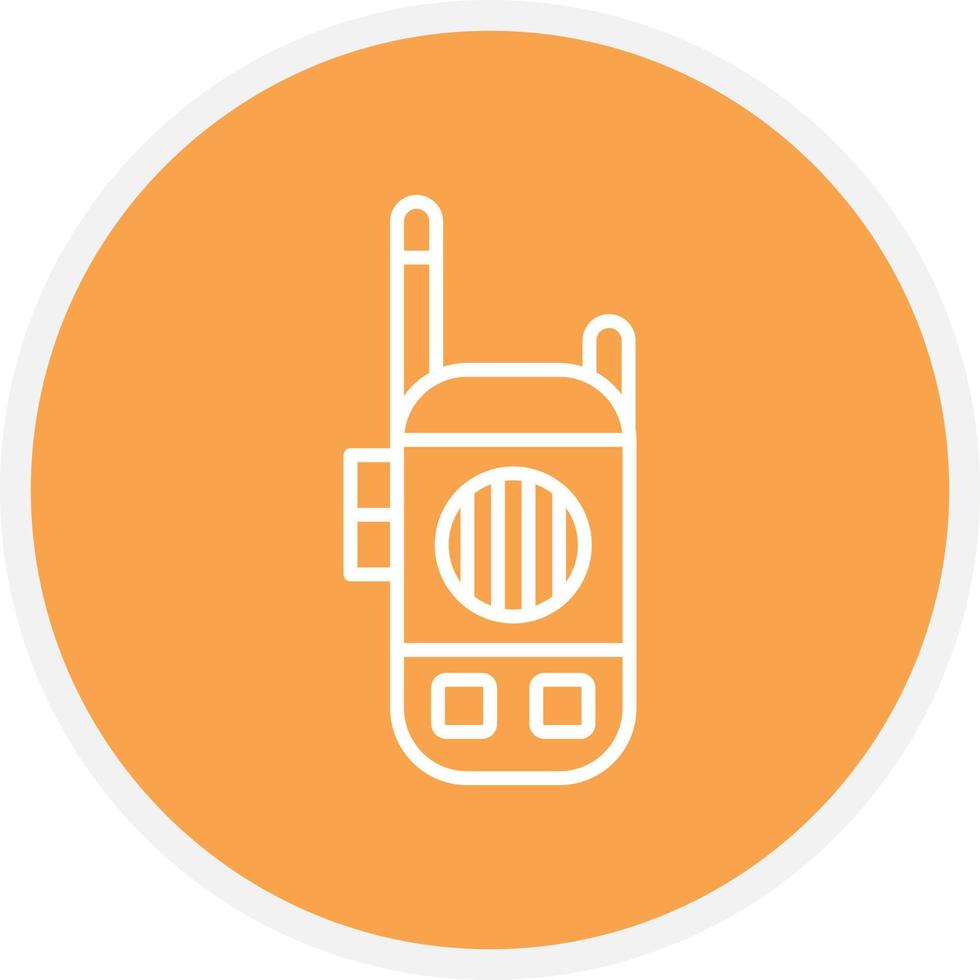Walkie Talkie Line Circle vector