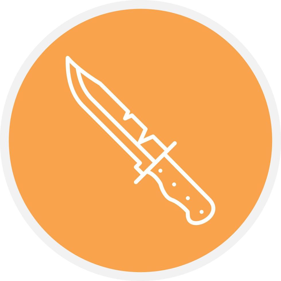 Knife Line Circle vector