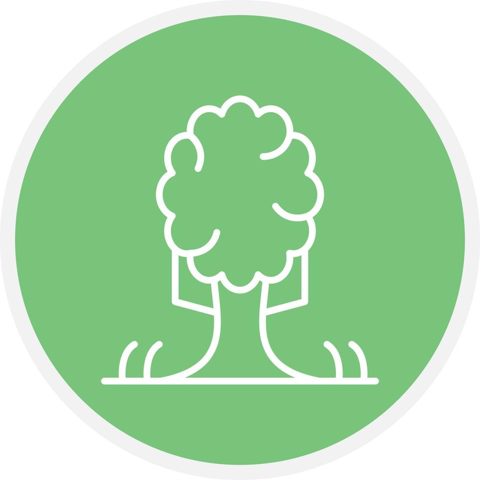 Tree Line Circle vector