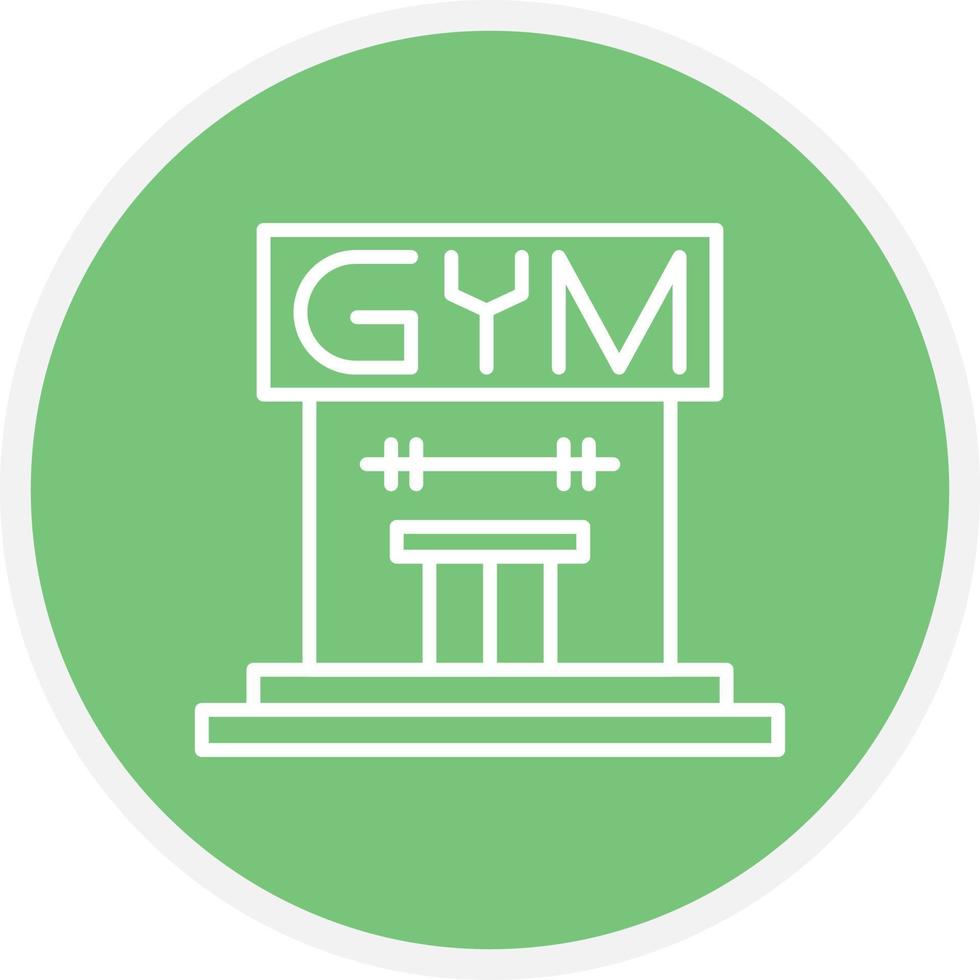 Gym Line Circle vector