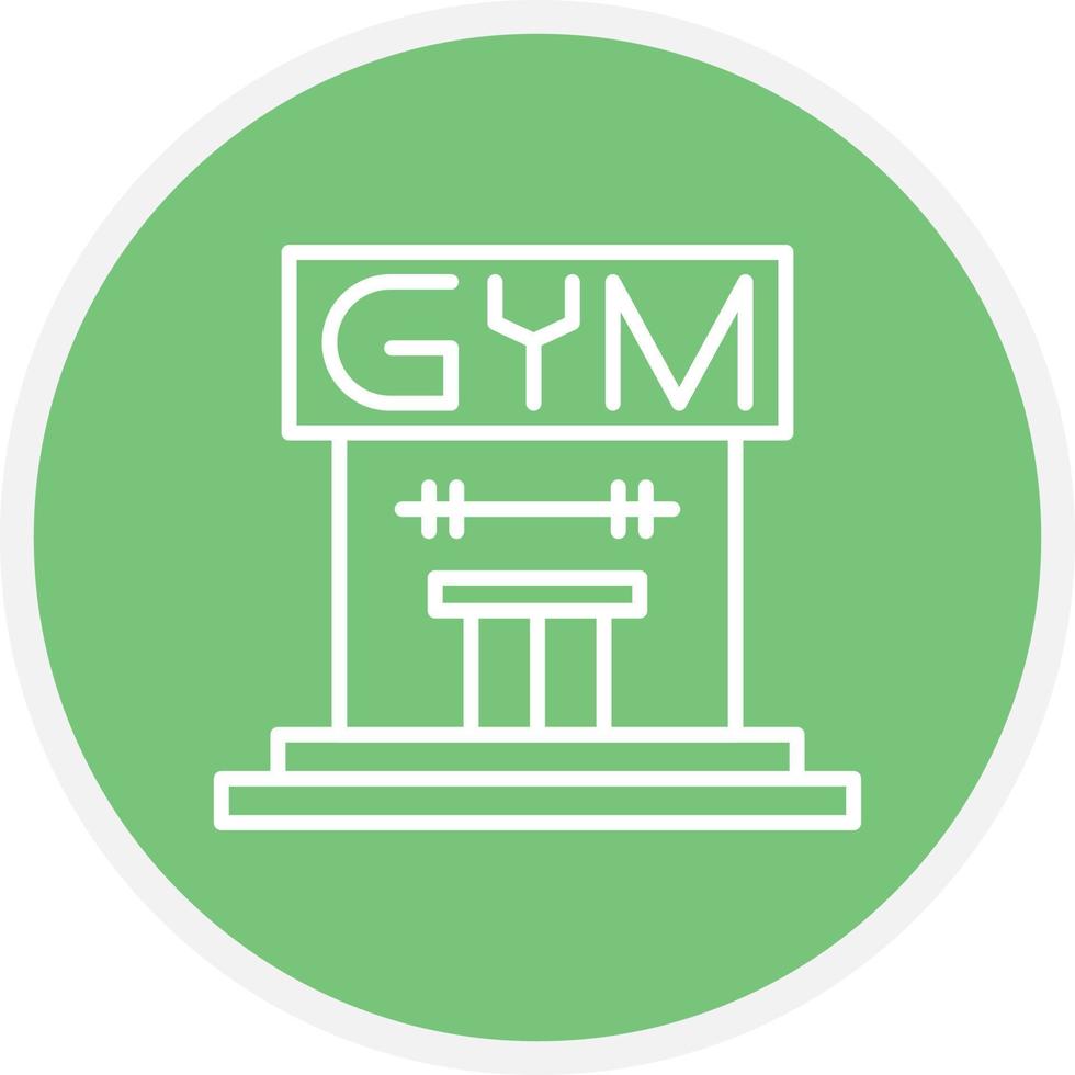 Gym Line Circle vector