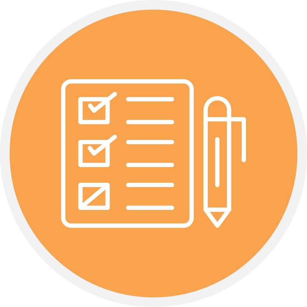 Exam Line Circle vector