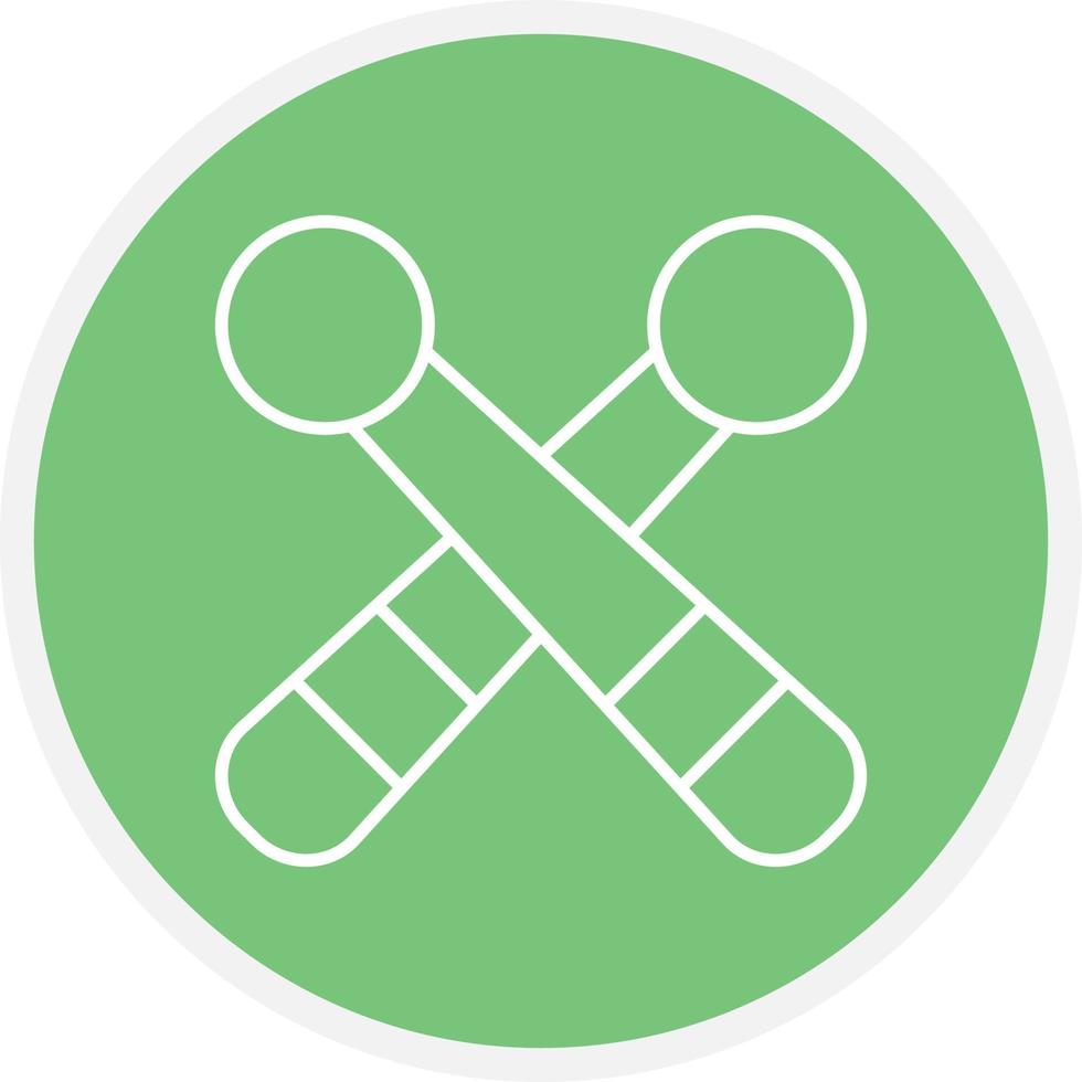 Drumsticks Line Circle vector