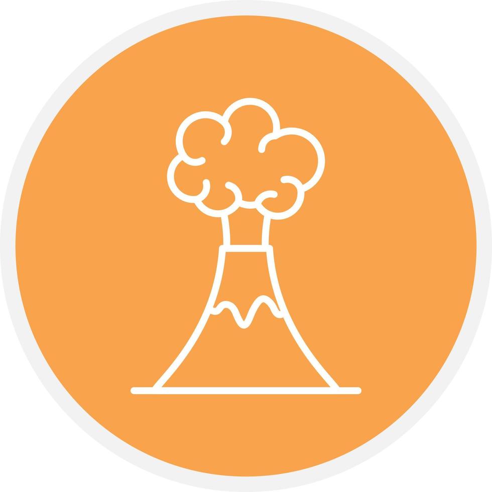 Volcano Line Circle vector