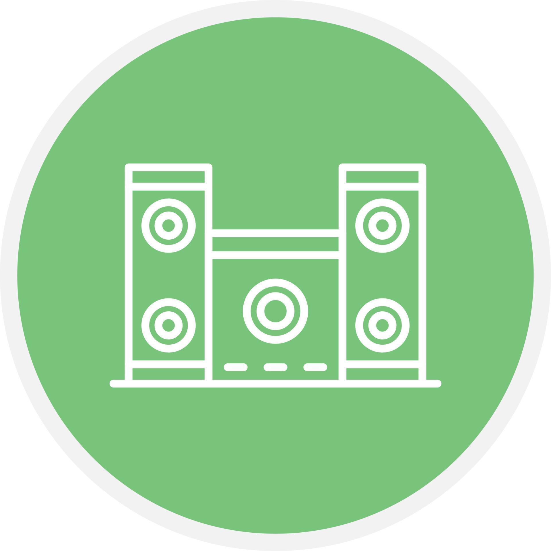 Speakers Line Circle 9844782 Vector Art at Vecteezy