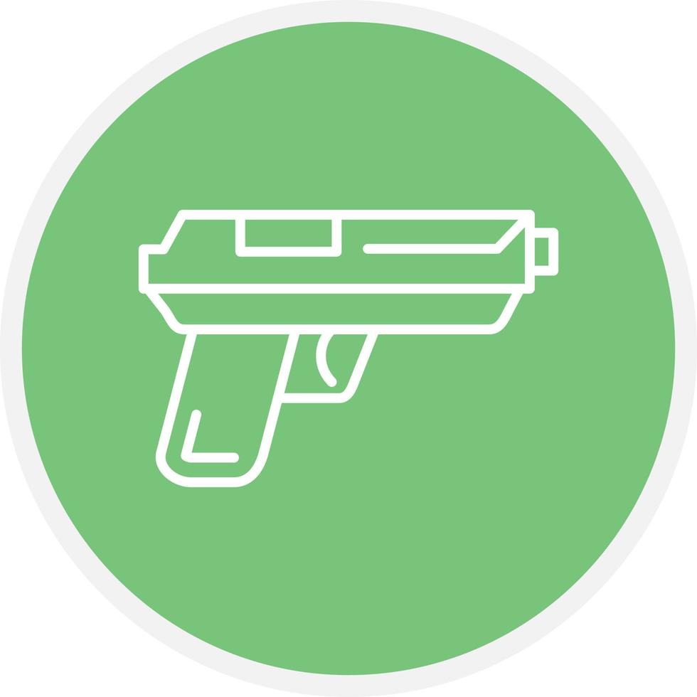 Gun Line Circle vector