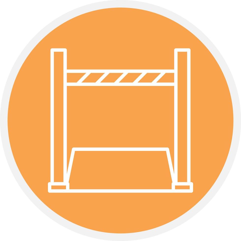 High Jump Line Circle vector