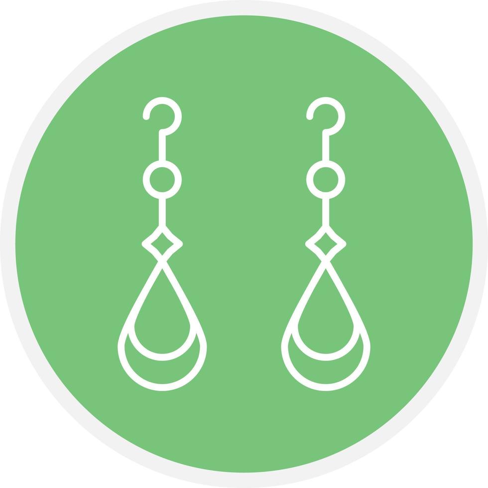 Earrings Line Circle vector