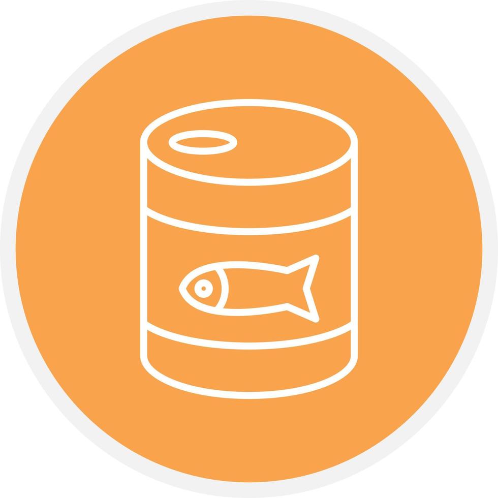 Canned Food Line Circle vector