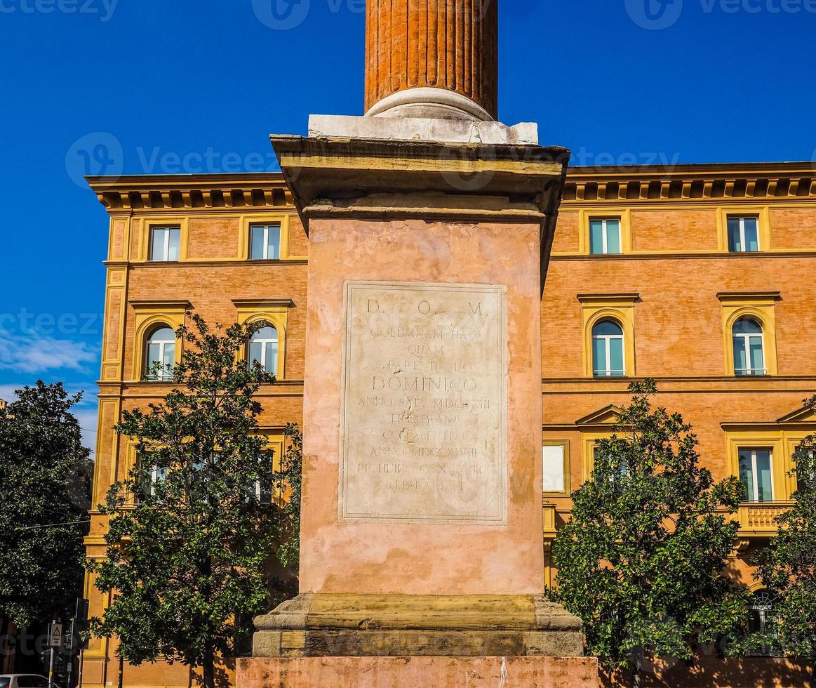 HDR San Domenico column in Bologna photo