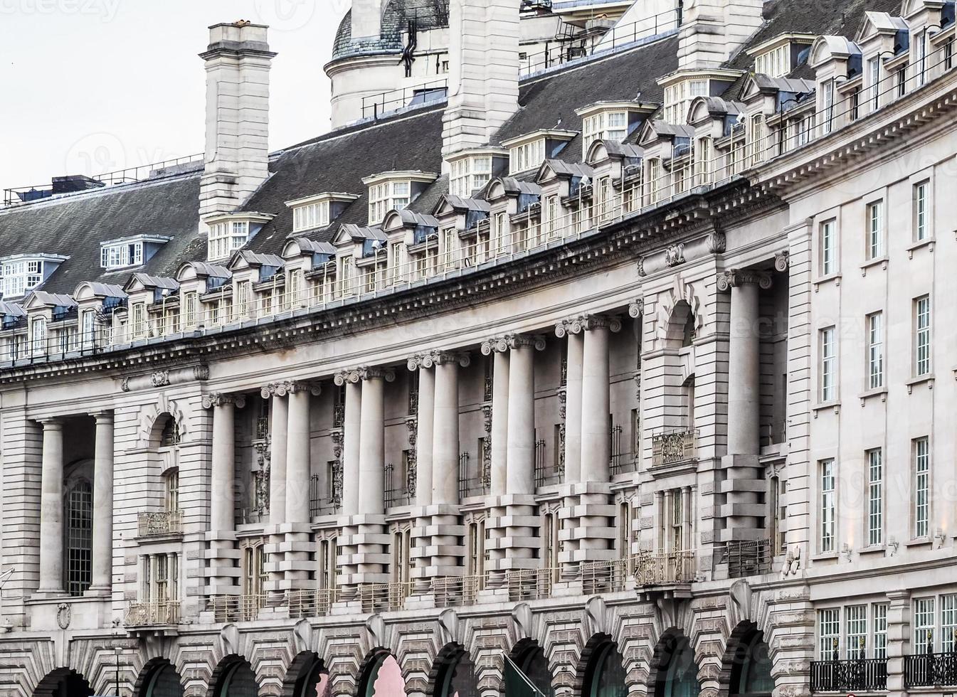 HDR Regent Street crescent in London photo