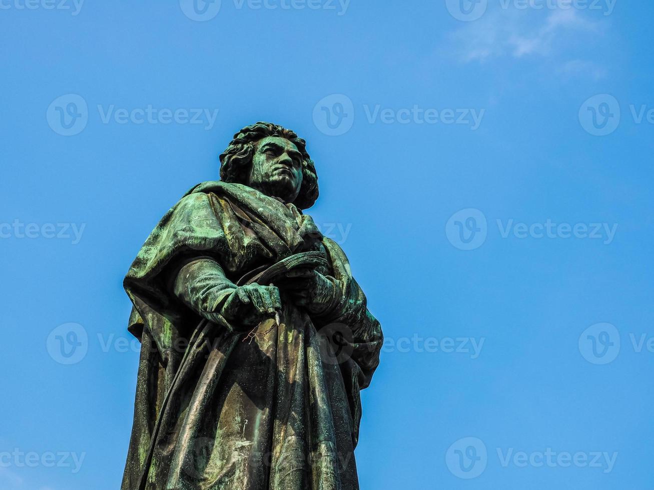 hdr beethoven denkmal 1845 en bonn foto