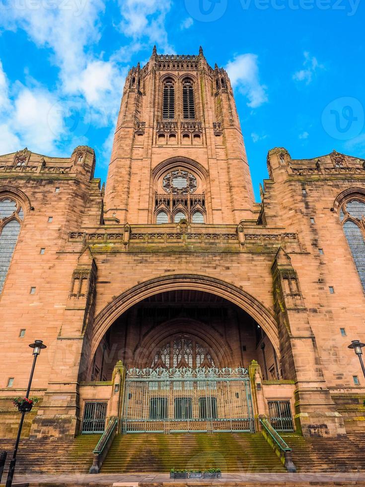 hdr catedral de liverpool en liverpool foto