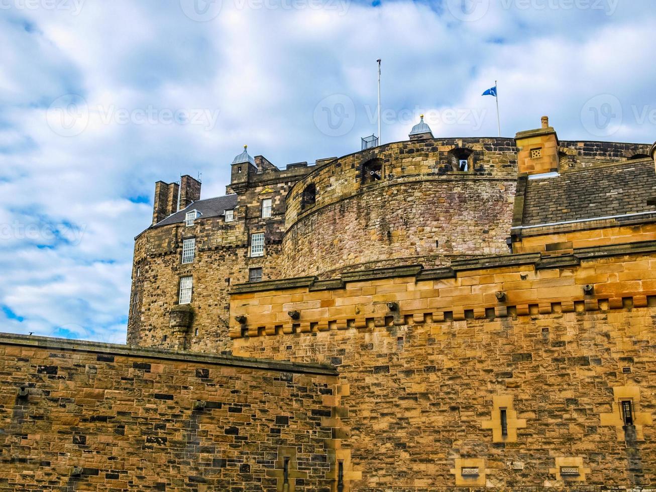 HDR Edinburgh castle in Scotland photo