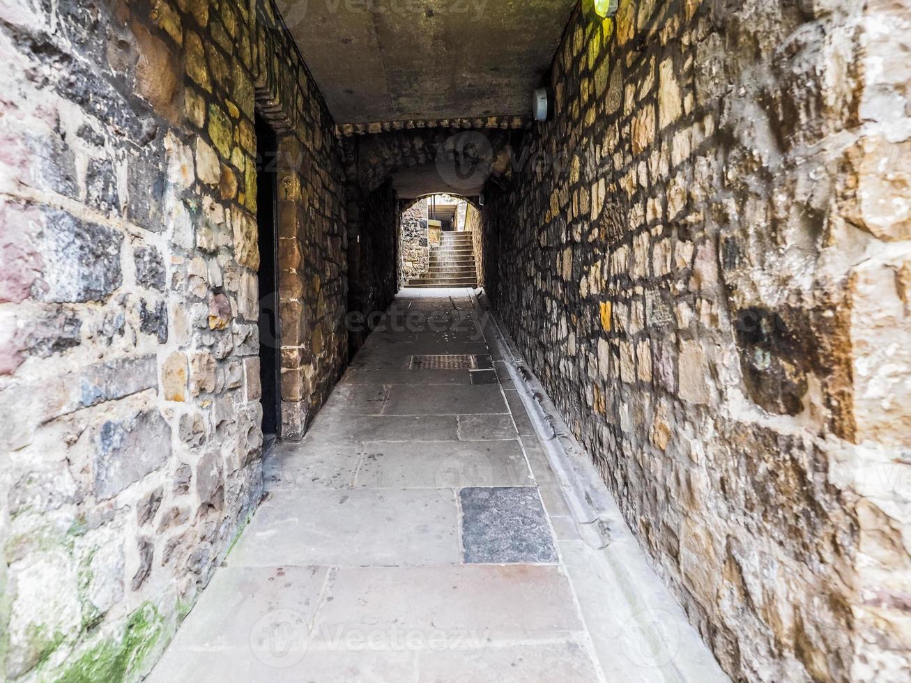 HDR Steps linking the old and new town in Edinburgh photo