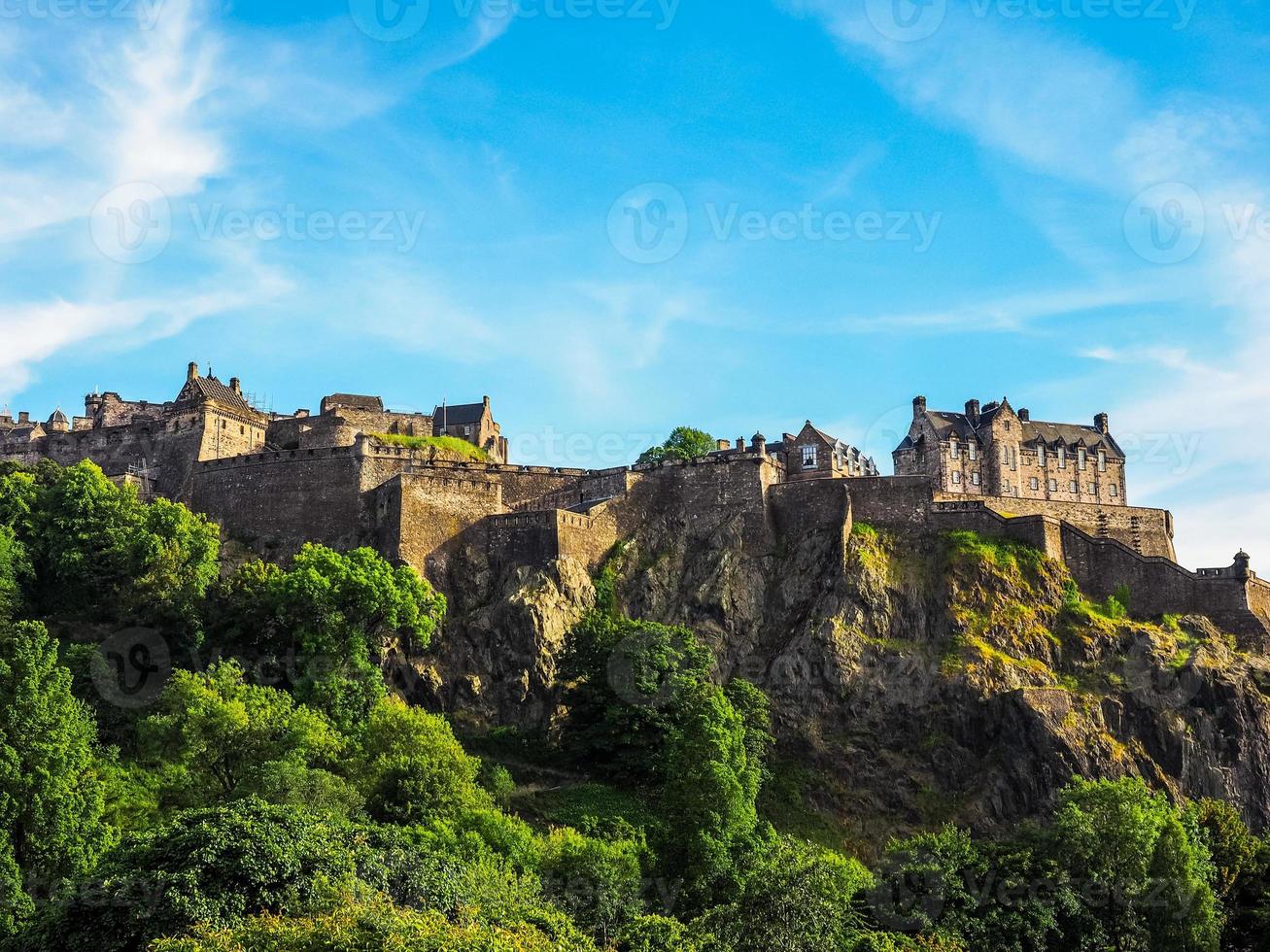 HDR Edinburgh castle in Scotland photo