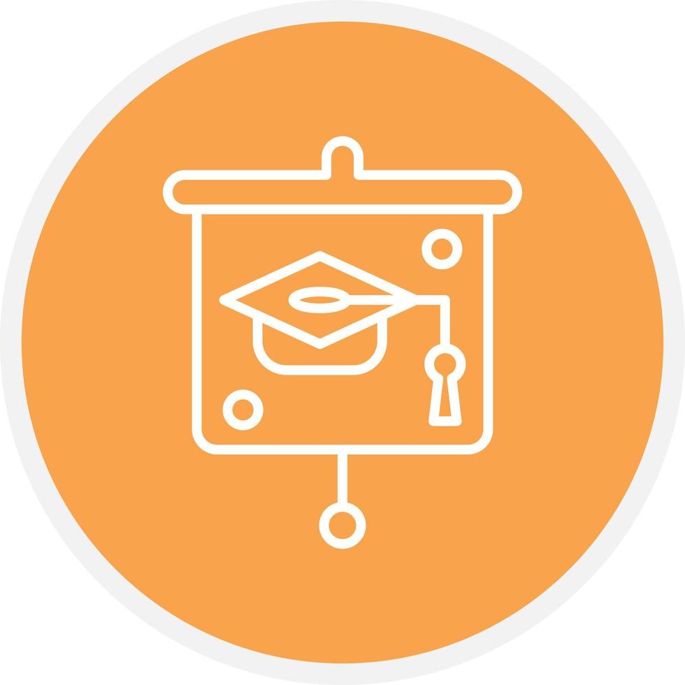 Graduation Presentation Line Circle vector